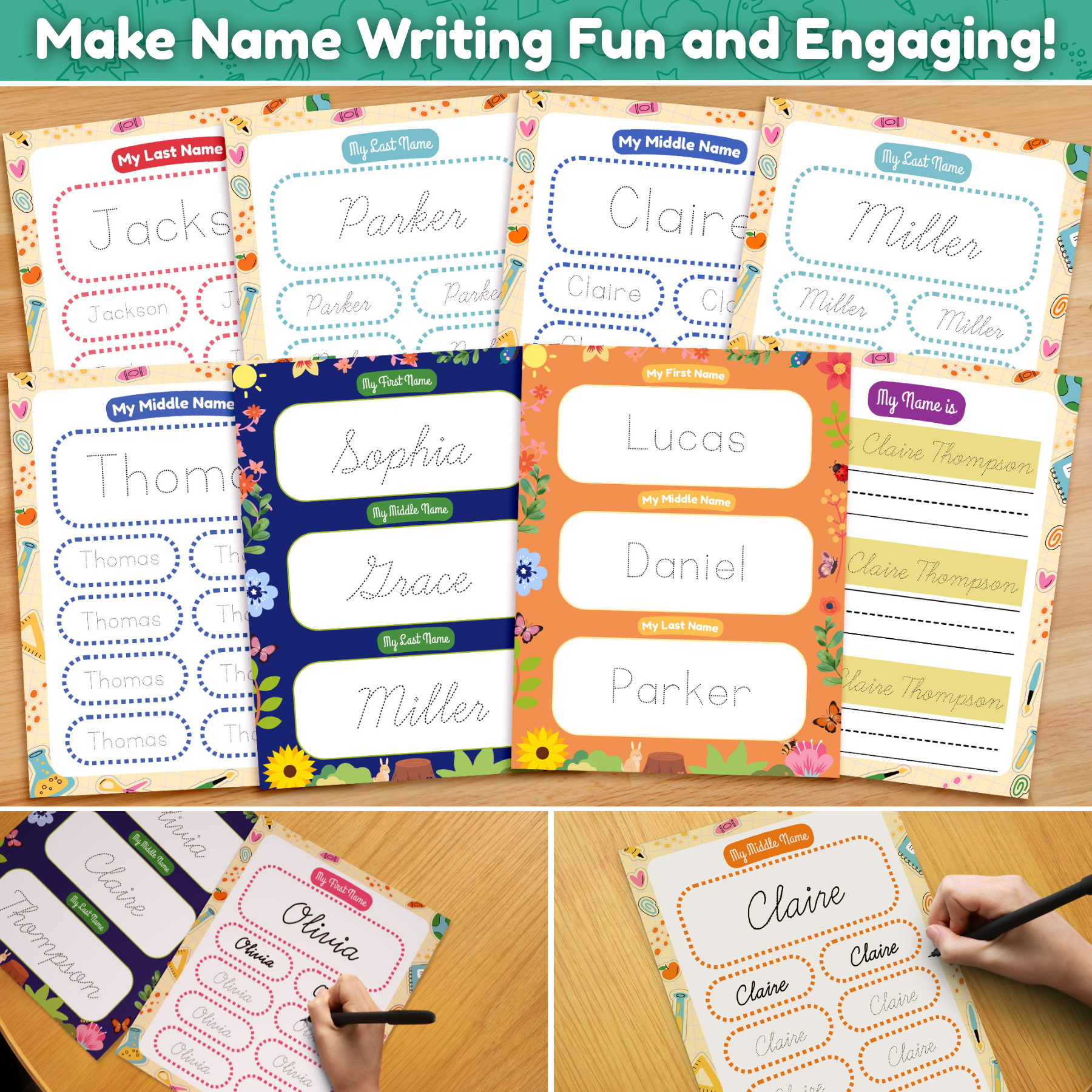 Lily Learning™ Name Practice Pack