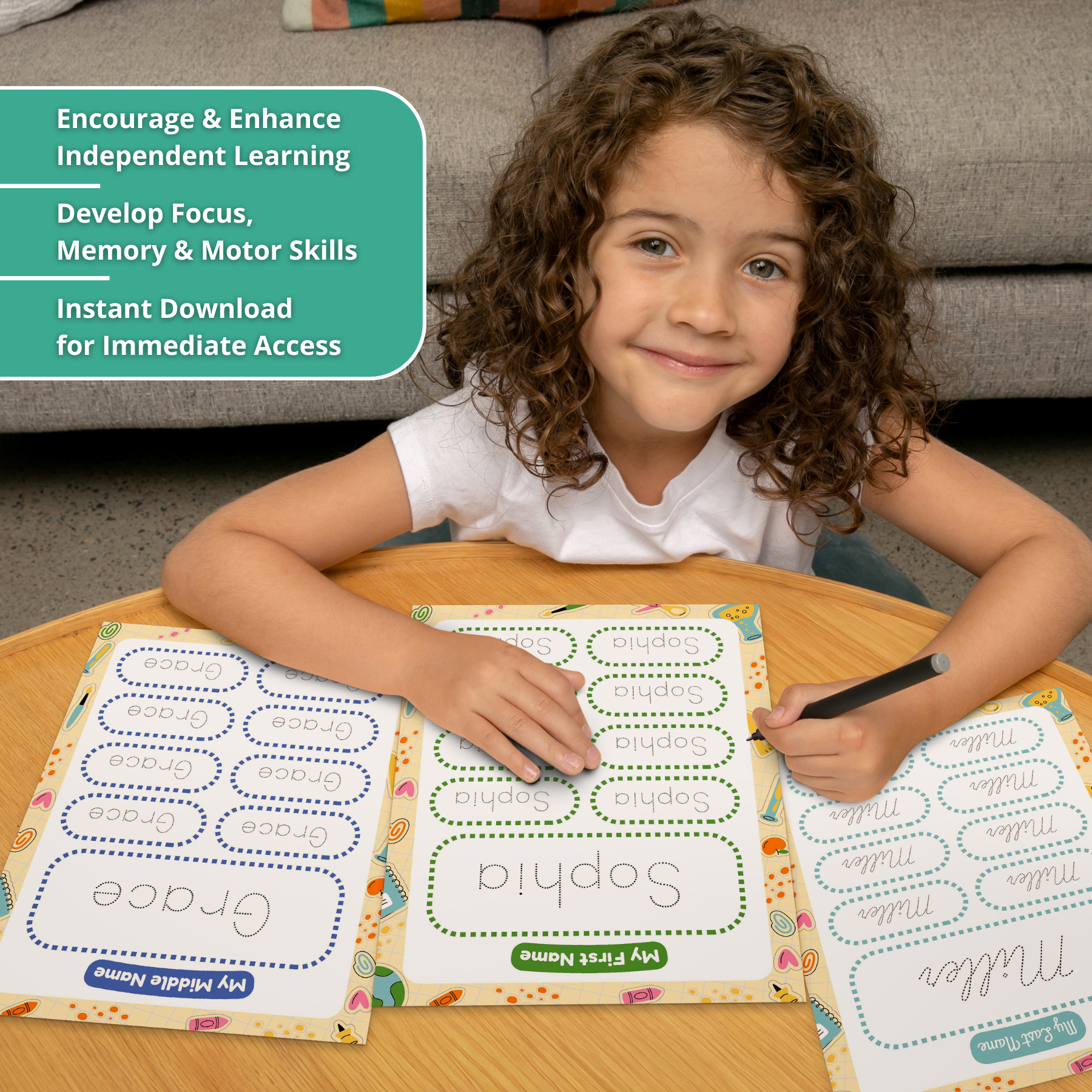 Lily Learning™ Name Practice Pack