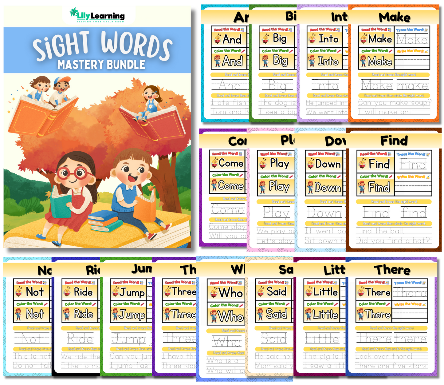 Lily Learning™ Sight Words Mastery Bundle